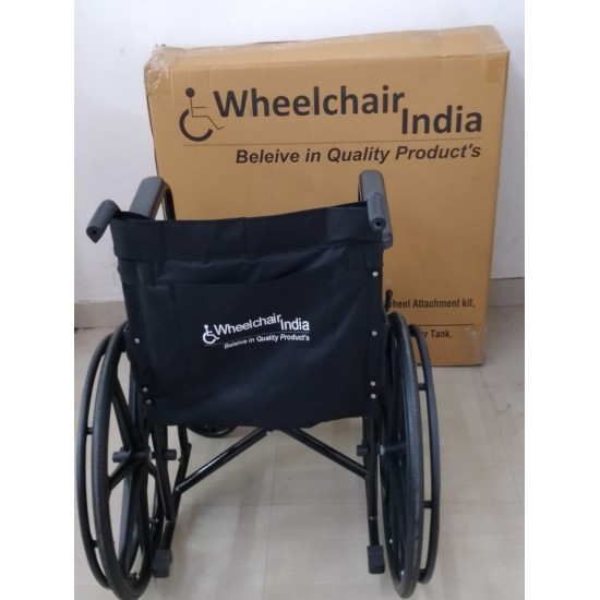 Premium Wheelchair Powder Coated Mag Wheel With Safety Belt