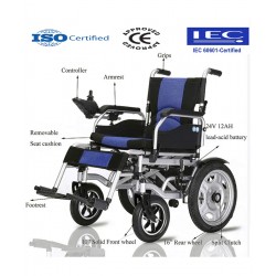 Electric Power Folding Lightweight Battery Operated Wheelchair  Electric Power Folding Lightweight Battery Operated Wheelchair