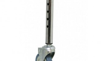 Height Adjustable Commode Chair Leg with Caster-Wheels