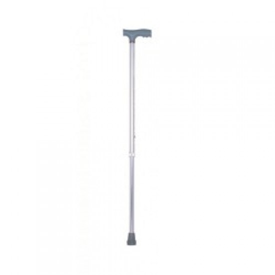 Height Adjustable Walking Stick Silver