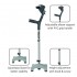 Vissco Astra Max Elbow Crutches - Quadripod Base