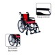 Vissco Superior Aluminium Wheelchair with Removable Big Wheels