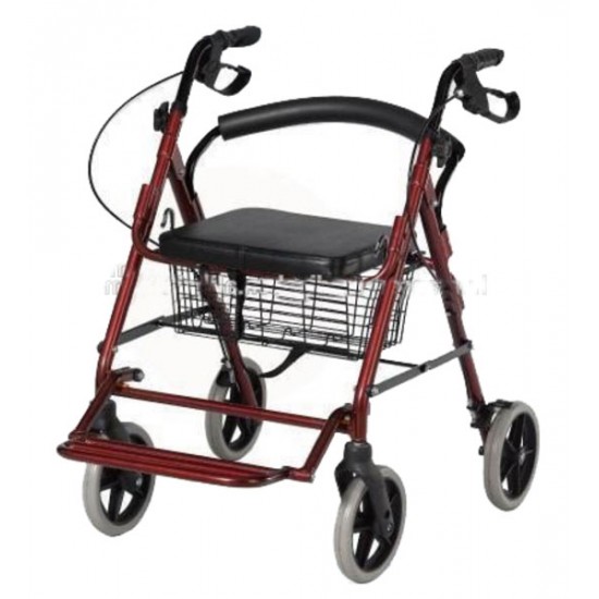 Premium Imported Folding Rollator Walker with Seat & Footrest