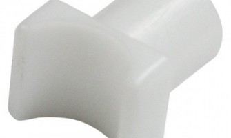 White Nylon Rail Glide For Fixed Arm Wheelchair