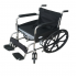 Folding Chrome Polished Commode Wheelchair with Sefty Belt