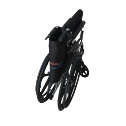 Folding Chrome Polished Wheelchair with Attendant Brakes Folding Chrome Polished Wheelchair with Attendant Brakes
